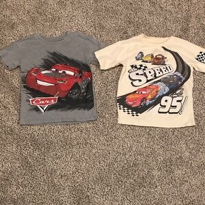 Disney Cars Themed T-Shirts - Gray and Cream